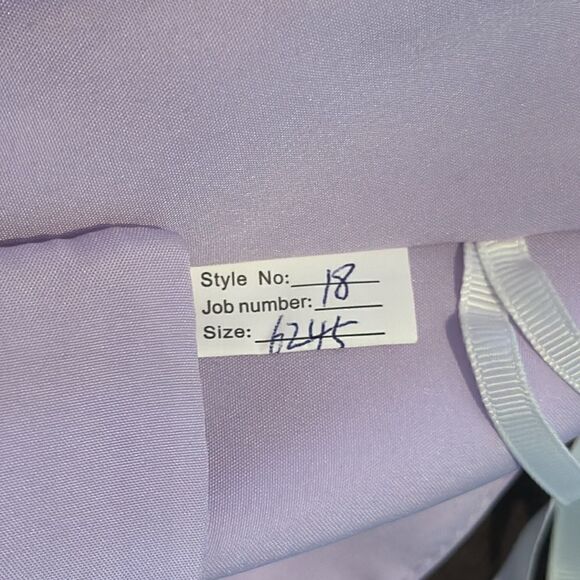 Women’s Short Purple Chiffon & Lace Prom Party Homecoming Dress Corset Size 18 - Picture 11 of 12